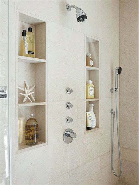 built in shower niche ideas shower niche bathroom built shelves vertical master perfect create