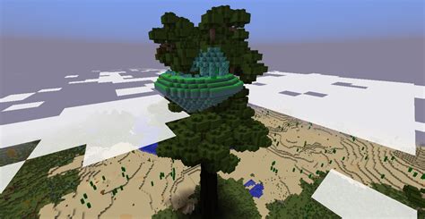 A Slime Island Generated In A Redwood Tree In My Survival World R