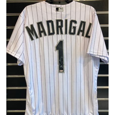 Maybe you would like to learn more about one of these? Nick Madrigal Autographed White Pinstripe Jersey - Size 42 | White Sox Auctions