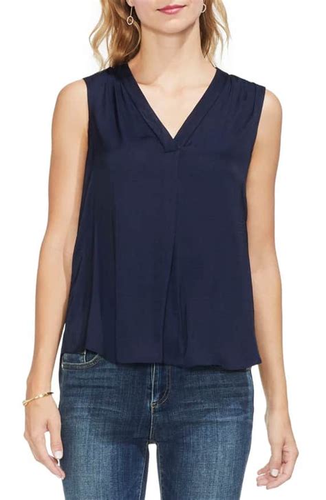 Sleeveless Rumple Blouse Vince Camuto From