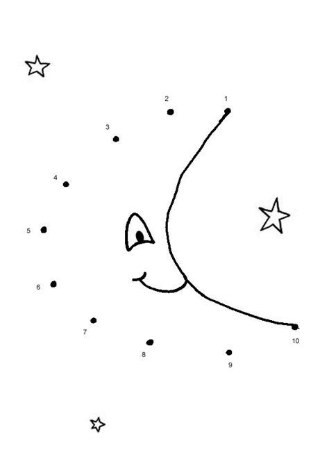 There are 632 dots to connect! Free Online Printable Kids Games - Moon Dot To Dot | Dots ...