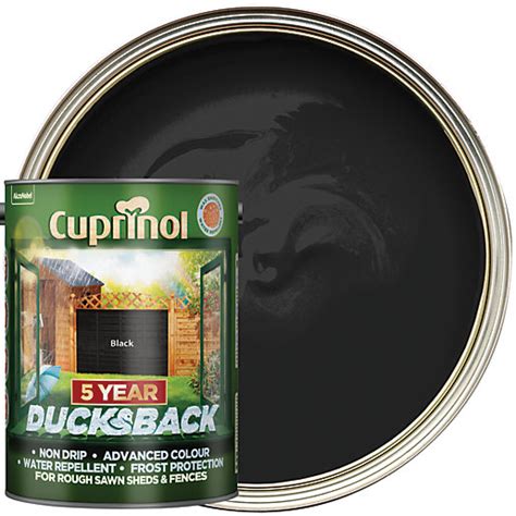 Spray painting your fence is fast and easy. Cuprinol 5 Year Ducksback Matt Shed & Fence Treatment ...