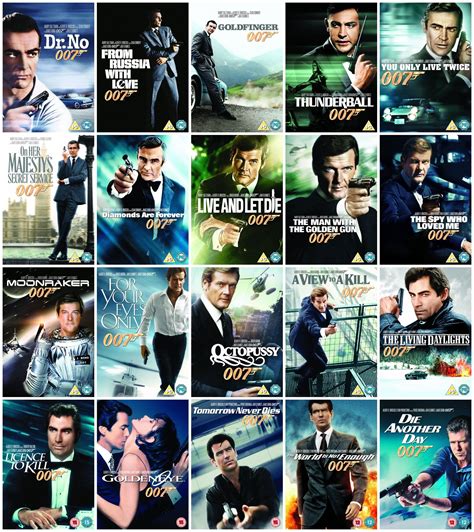 007 movies in order list