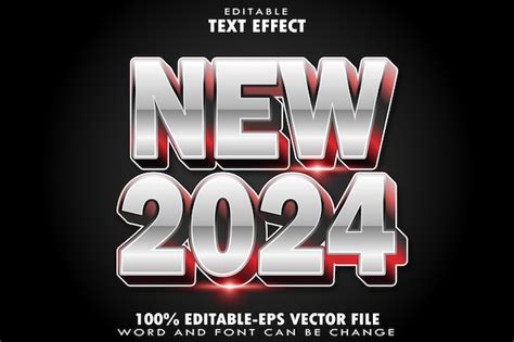 Premium Vector New 2024 Editable Text Effect Transform Emboss