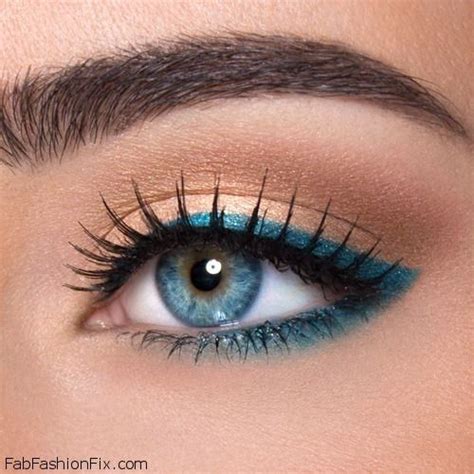 How To Wear Turquoise Eyeliner For Summer Makeup Routine Fab Fashion Fix