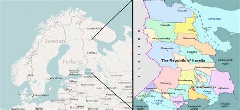 The Republic Of Karelia Based On Bing Maps Download Scientific Diagram