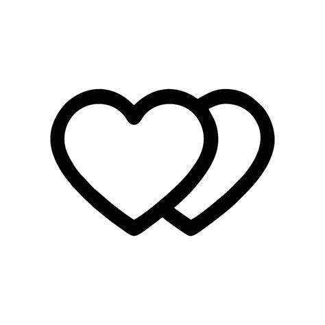 Icono De Vector De Corazón Símbolo Del Amor Y El Día De San Valentín