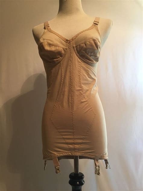 Vintage Open Bottom Girdle Fantasie Tweave With 6 Garters Fashion Clothing Shoes Accessories