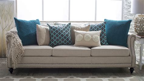 Teal And Cream Throw Pillows In 2019 Beige Sofa Beige Sofa Living