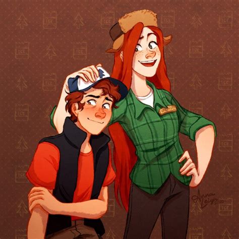 Dipper And Wendy By Anna Leigh Gravity Falls Gravity Falls Art Dipper