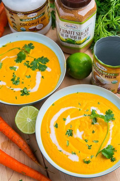 Creamy Curried Coconut Carrot Soup Recipe Carrot Soup Recipes