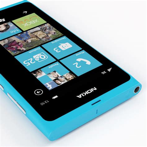 Nokia Lumia 800 Cyan 3d Model