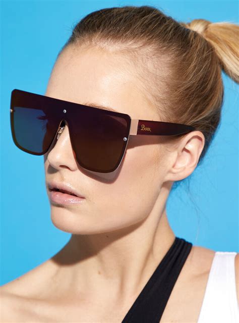 Oversized Visor Sunglasses Multicoloured Boux Avenue Uk