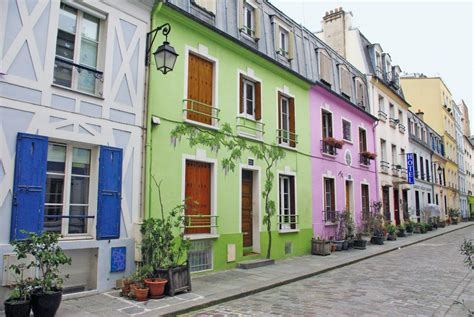 Instagrammable Street Full Of Color Rue Crémieux Of Paris Unusual