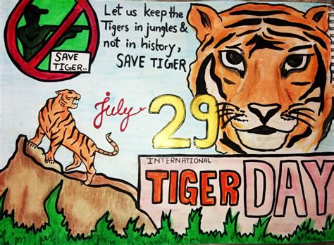 Carnivorous animals tiger world tiger facts tiger poster save the tiger wild tiger apex today is international tiger day! Poster Making And Slogan Writing Competition on the ...