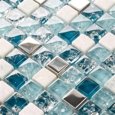 Darüber hinaus gibt es viele farben und materialien für mosaikfliesen als bodenfliesen. Crackle Glas Stein Glas Mosaik Fliesen Backsplash Fliesen ...