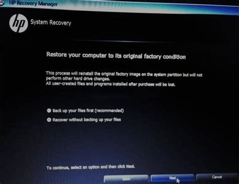 Restart your computer, and then immediately press the f11 key repeatedly. Hard reset hp stream notebook to factory settings