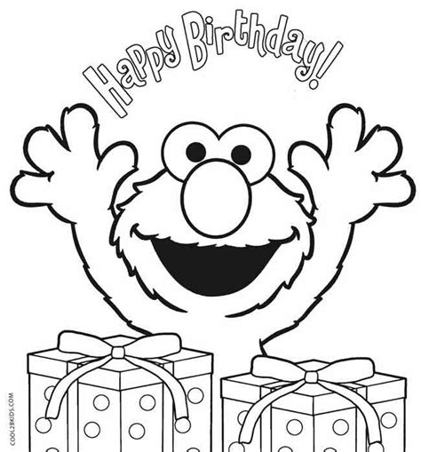 The party held to celebrate coloring pages of happy birthday that you can paint from your computer or print them out and color them by hand. Printable Elmo Coloring Pages For Kids | Cool2bKids