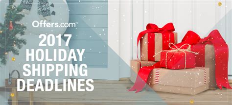 Free Holiday Shipping And Christmas Shipping Deadlines For 2017