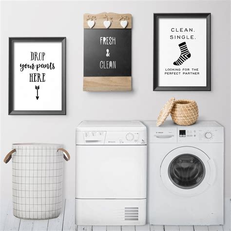 Hanging laundry on a line is a very ordinary task. Laundry Room Decor, Funny Laundry Decor, Laundry Print ...