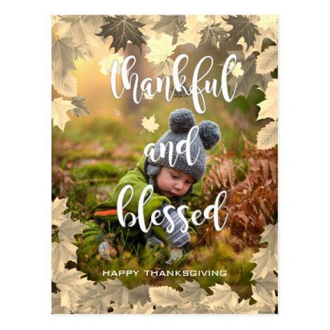Maybe you would like to learn more about one of these? Thankful and Blessed Autumn Thanksgiving Photo Holiday ...