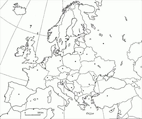 Carte D Europe Vierge Ou D Taill E Avec Capitales Carte D Europe The Best Porn Website