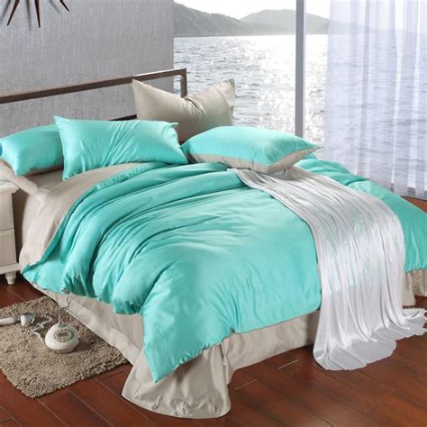 Cheap bedding sets, buy quality home & garden directly from china suppliers:european luxury satin washed silk 4pcs full/queen/king size 100%cotton turquoise bedding wedding ruffle argyle bed set enjoy free shipping worldwide! Luxury bedding set king size blue green turquoise duvet ...