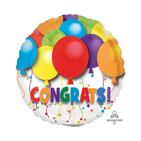 Congratulations Air Fill Balloons Balloons Online