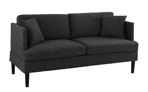 33.5'' h x 87.4'' w x 30'' d includes: Modern Upholstered Loveseat Sofa/Couch (Ash Grey) | LAVORIST
