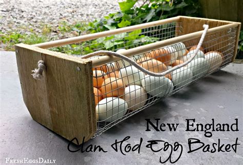 Mina Diy Wood And Wire New England Clam Hod Egg Basket