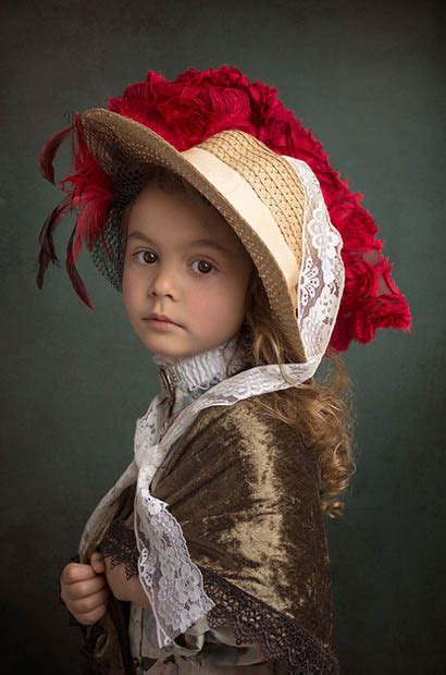 Portraits Of A Daughter In The Style Of Old Master Paintings