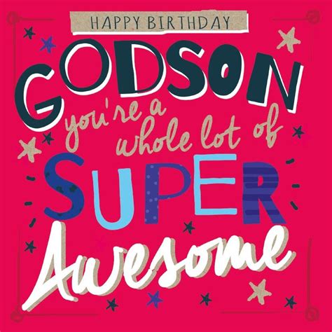 An Godson Happy Birthday Card Happy Birthday Godson Happy Birthday