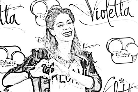 Dibujos de Violetta para pintar Colorear imágenes