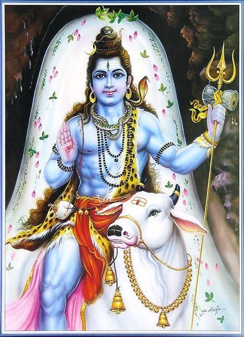 Shiva Sitting On Nandi Bull