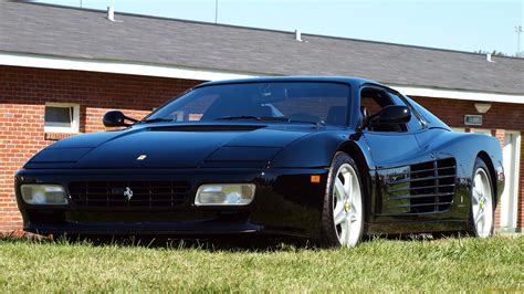 Extremely collectible final year carbureted 512 berlinetta boxer this 1981 red with black leather interior and 41k kilometers. Ferrari 512 testarossa supercar black wallpaper | 2048x1152 | 43007 | WallpaperUP