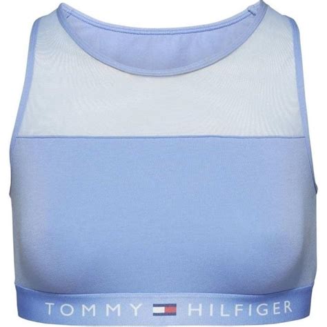 Tommy Hilfiger Women Sheer Flex Cotton Bralette Blue