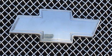 Silverado Grille Emblem 00 06 Chevrolet Silverado Billet Bow Tie Front