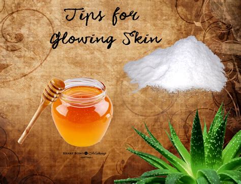 Home Remedies For Glowing Skin Natural And Effective Tips Heart Bows