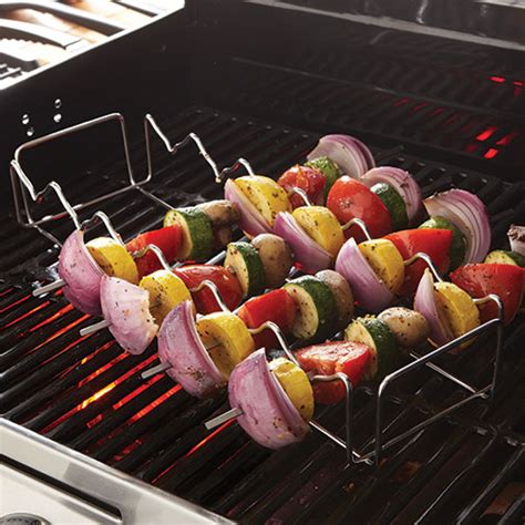 Bbq Corn And Skewer Rack Shop Pampered Chef Us Site