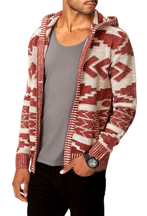 Lyst Forever 21 Southwestern Style Sweater In Red For Men