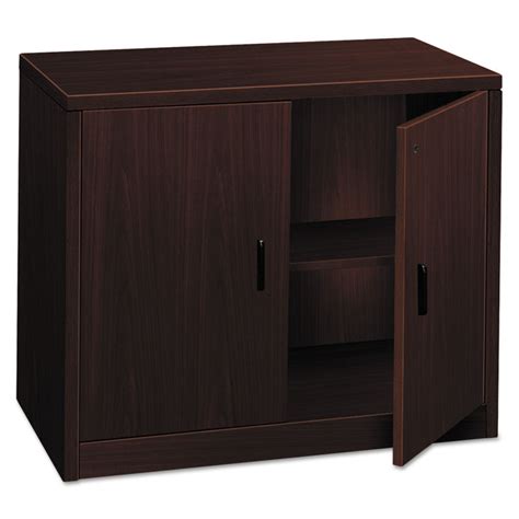 10500 Series Storage Cabinet Wdoors 36w X 20d X 29 12h Mahogany