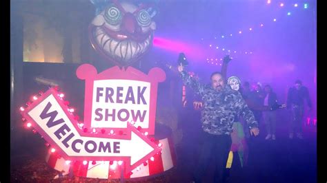 Freak Show Alton Towers Scarefest Scare Zone 2022 Youtube