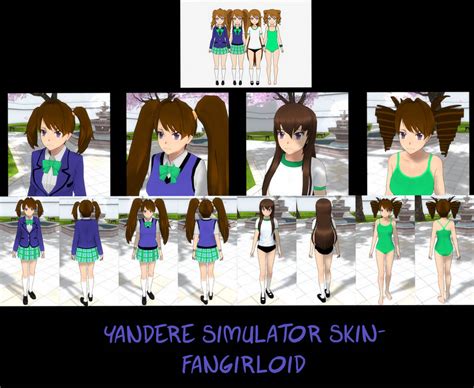 Yandere Simulator Fangirloid Skin By Imaginaryalchemist On Deviantart