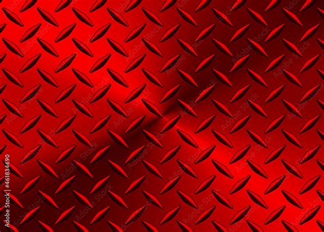 Red Polished Steel Texture Background Shiny Radial Chrome Metallic