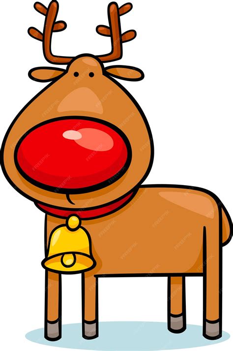 Premium Vector Cute Christmas Reindeer Cartoon