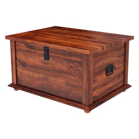The brancaster coffee table is the perfect statement piece and goes well with leather upholstery. Primitive Wood Storage Grinnell Storage Chest Trunk Coffee ...