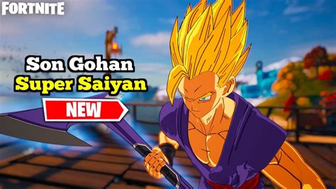 New Son Gohan Super Saiyan Style Skin Gameplay Fortnite X Dragon