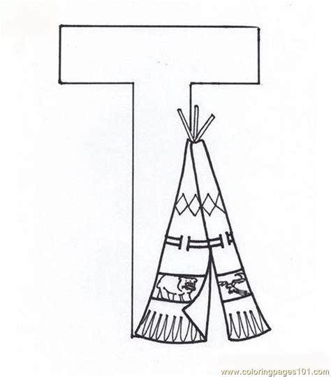 Letter T Coloring Page Coloring Page for Kids  Free Alphabets