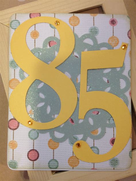 Birthday Card For 85 Years Old Woman Crafts Birthday Cards Handmade