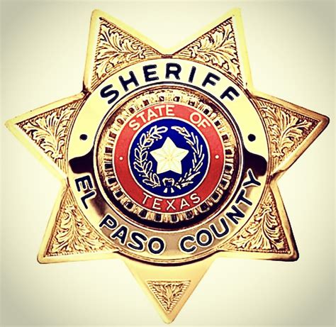 El Paso County Texas Sheriff Badge Austin Texas San Antonio Texas